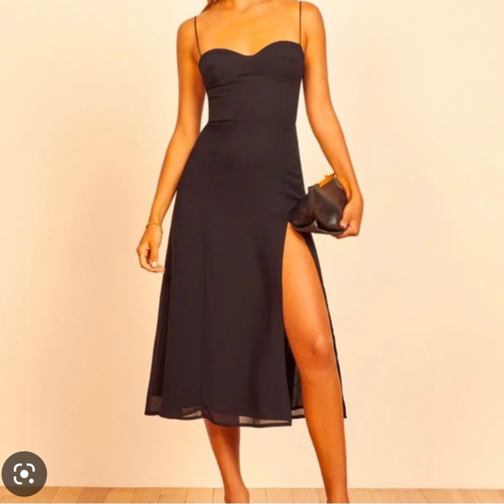 Reformation Juliette Dress Black Size 4